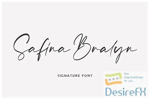 Safina Bralyn | Signature Font