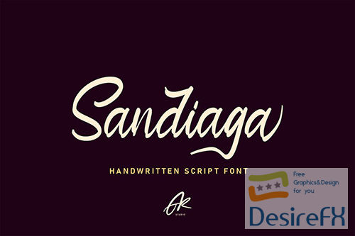 Sandiaga | Modern Script Font