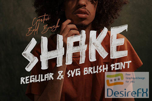 SHAKE Brush & SVG Font