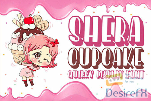 Shera Cupcake - Playful Display Font