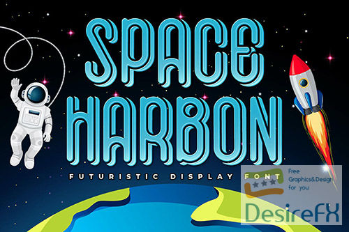 Space Harbon - Futuristic Display Font