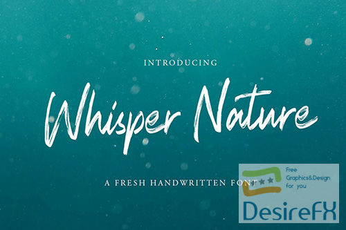 Whisper Nature Brush Script Font