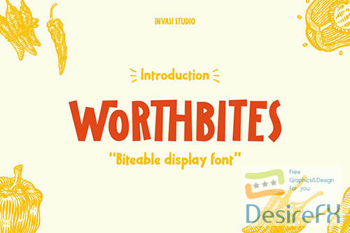 Worthbites |Display Font