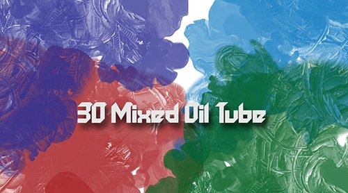 30 Mixed Oil Tube Brushes