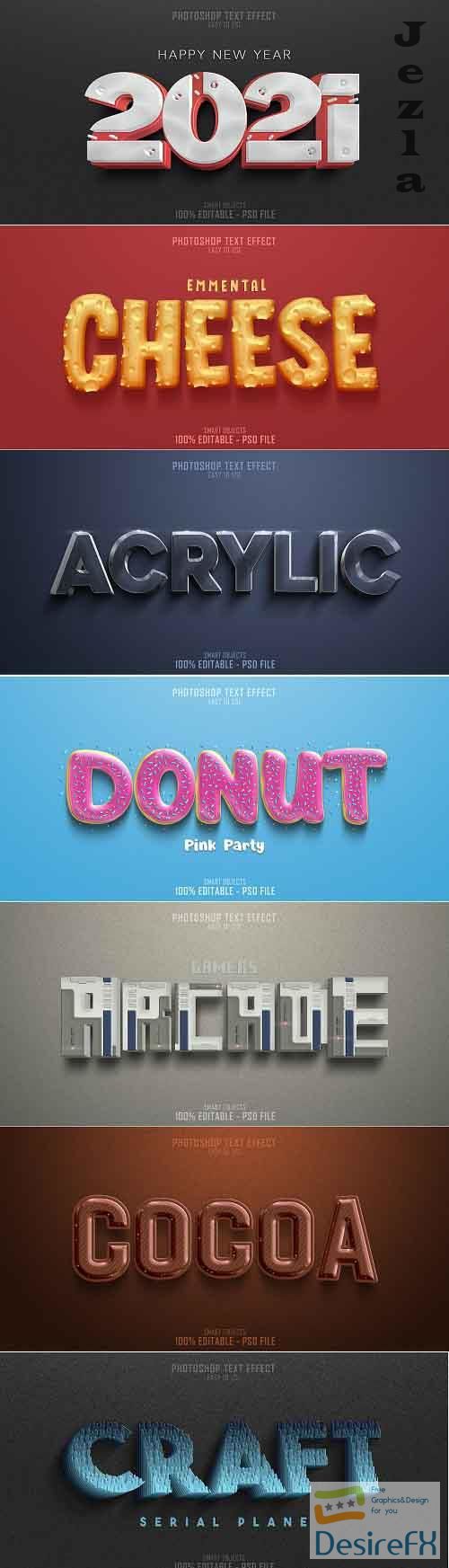 3D Text Style Effect Template