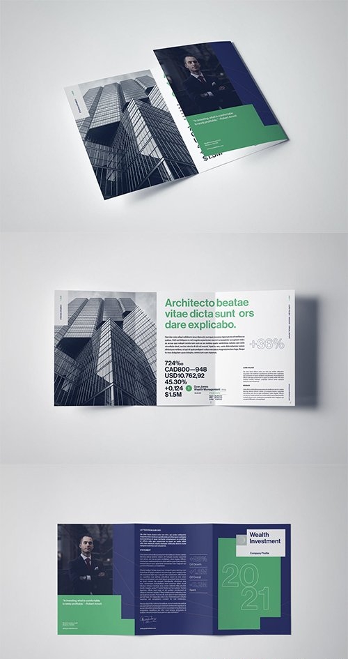 A4 Trifold Corporate Leaflet
