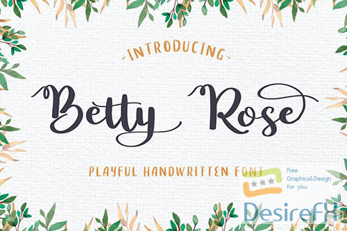 Betty Rose - Handwritten Font