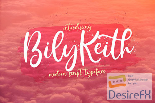 Bily Keith - Modern Script Font