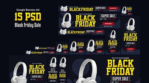 Black Friday Products Sale Banners