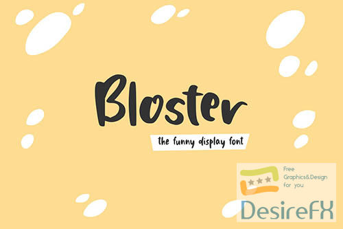 Bloster - The Funny Display Font