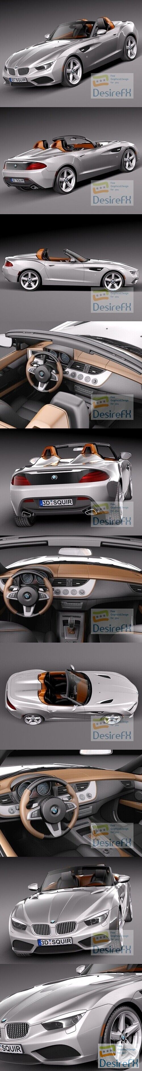 BMW Zagato Roadster Concept 2013 3D Model