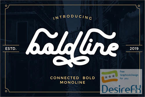 Boldline -Monoline Bold Typeface