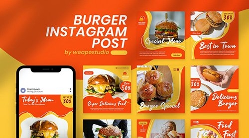 Burger Instagram Post