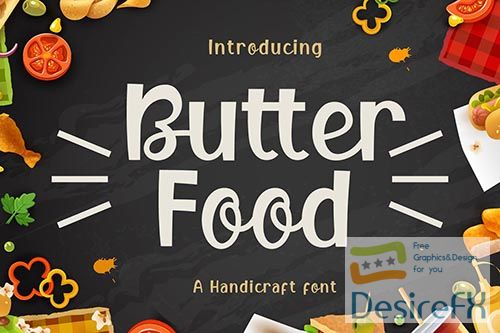 Butter Food Display Font