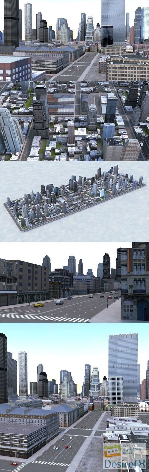 City Block 3D Model