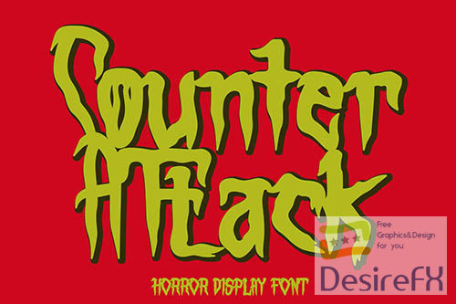 Counter Attack - Horror Font
