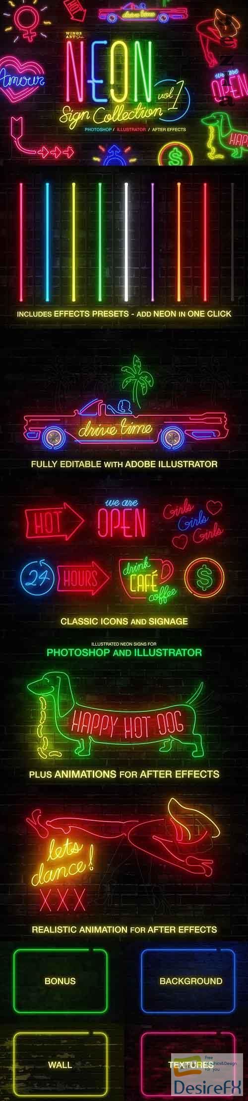 CreativeMarket - Neon Sign Collection: Volume One 4718662