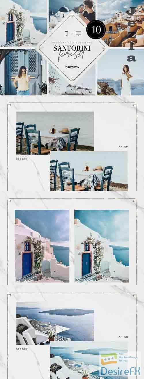 CreativeMarket - Santorini Lightroom Presets Bundle 5251203