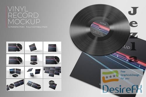 Creativemarket - Vinyl Record Mockup 3 5392882