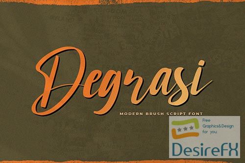 Degrasi - Brush Script Font