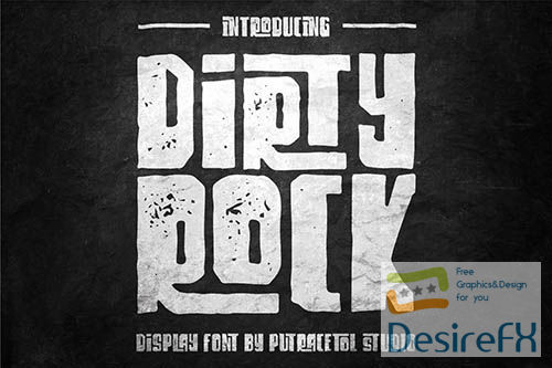 Dirty Rock - Unique Display Font