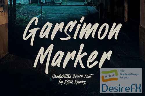 Garsimon Marker - Brush Font
