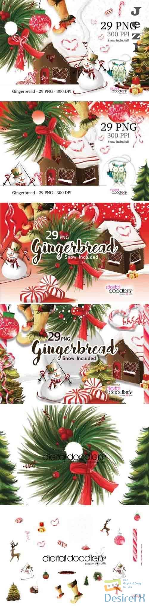 Gingerbread Christmas Graphics