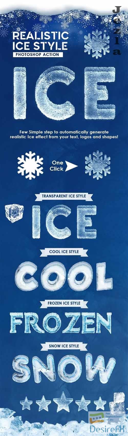 GraphicRiver - Realistic Ice Style - Photoshop Actions 29313503