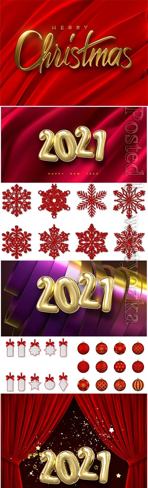 Happy new 2021 year numbers vector illustration