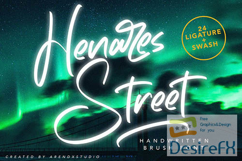 Heares Street - Brush Font