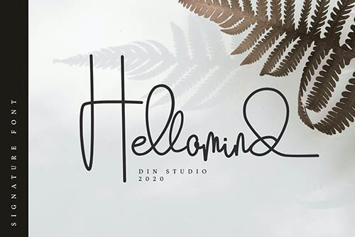 Hellomind-Beautiful Signature Font