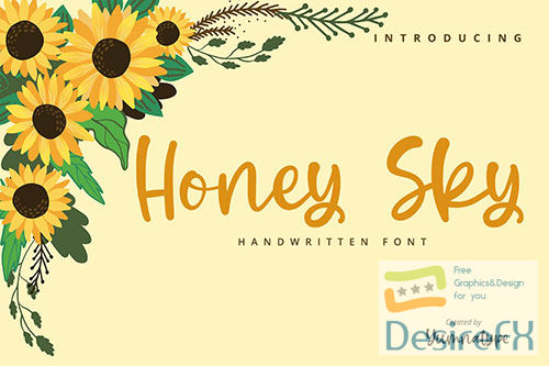 Honey Sky-Handwritten Font