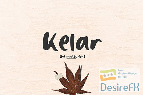 Kelar - The Quotes Font