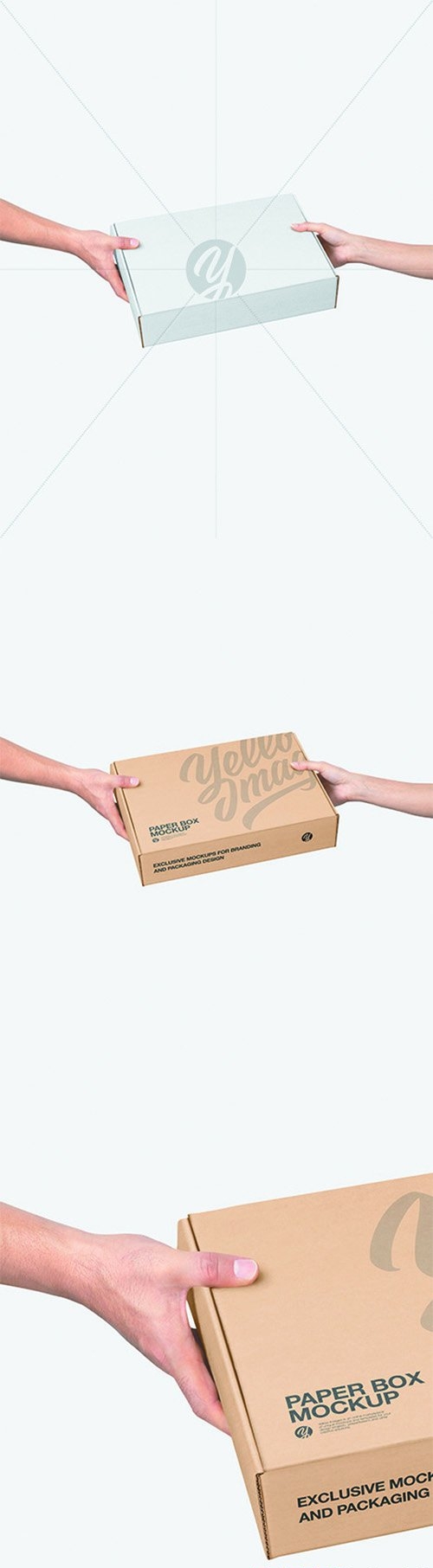 Mailing Box in Hands Mockup 66109