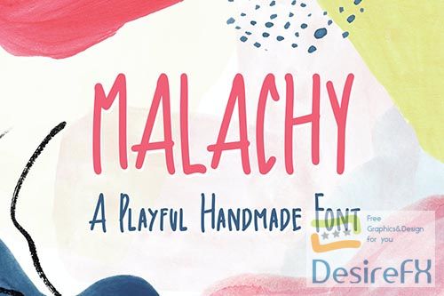 Malachy - A Playful Handmade Font