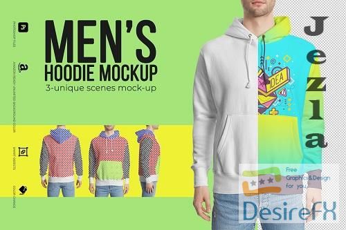 Men's Hoodie Mockup - 3649972
