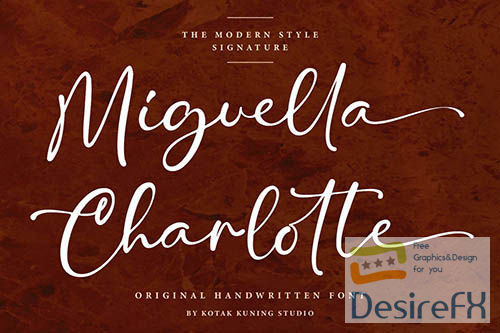Miguella Charlotte - Signature Font