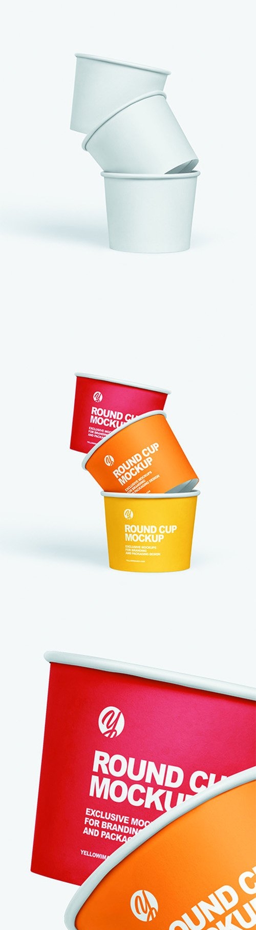 Paper Ice Cream Cup Mockup 66148
