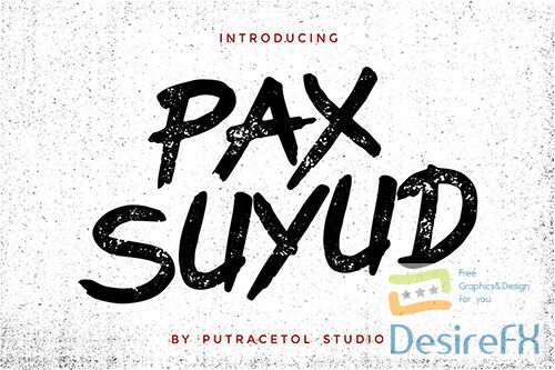 Pax Suyud - Brush + Rough Font
