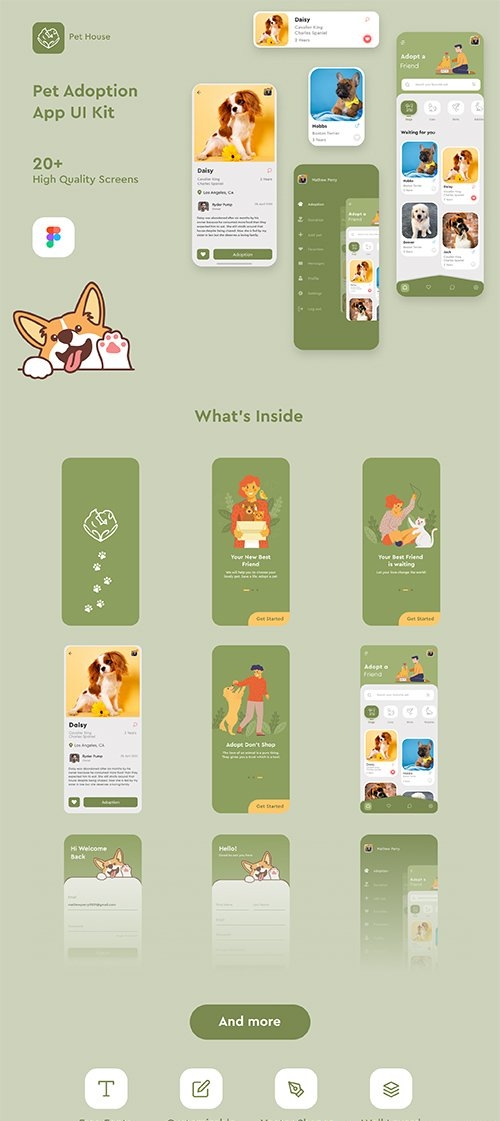 Pet House - Pet Adoption App UI Kit