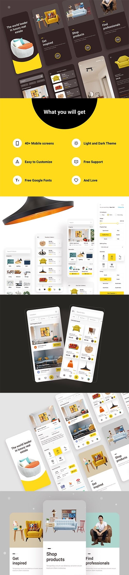 Real Estate & E-commerce UI Kit