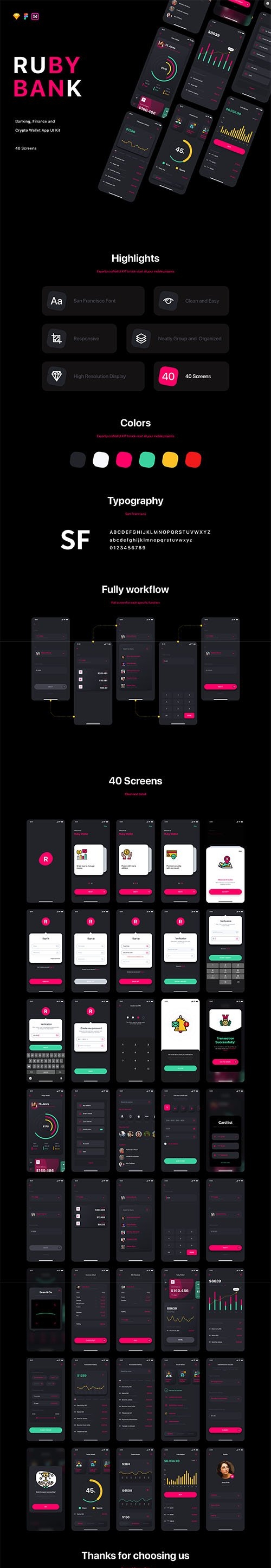 Ruby - Banking App UI Kit