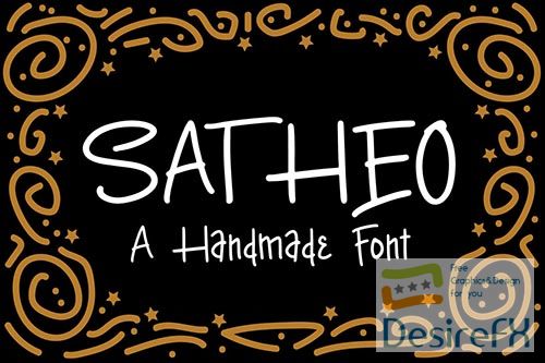 Satheo - A Handmade Font