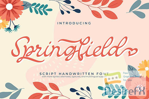 Springfield | Script Handwritten Font