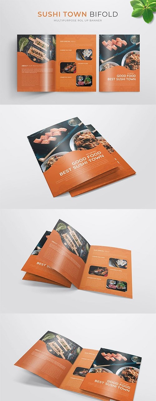 Sushi Town | Bifold Brochure