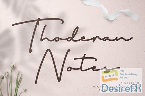 Thoderan Notes Signature Script Font