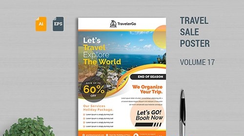 Travel Sale Poster Template Vol. 17