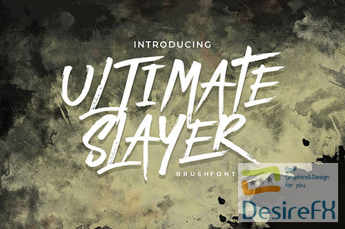 Ultimate Slayer - Handbrush Font
