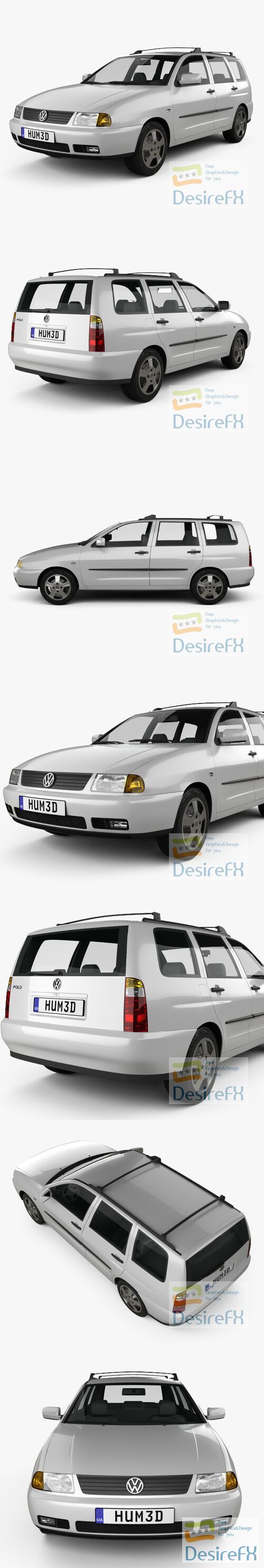 Volkswagen Polo Variant 1997 3D Model