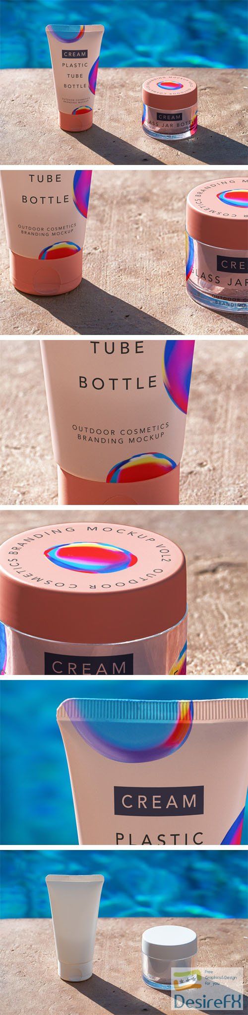 Outdoor Cosmetic PSD Mockup Template